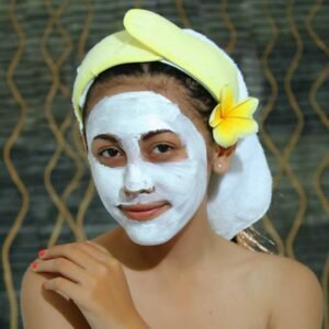 Balinese facial mask application at Seminyak Gift Spa.